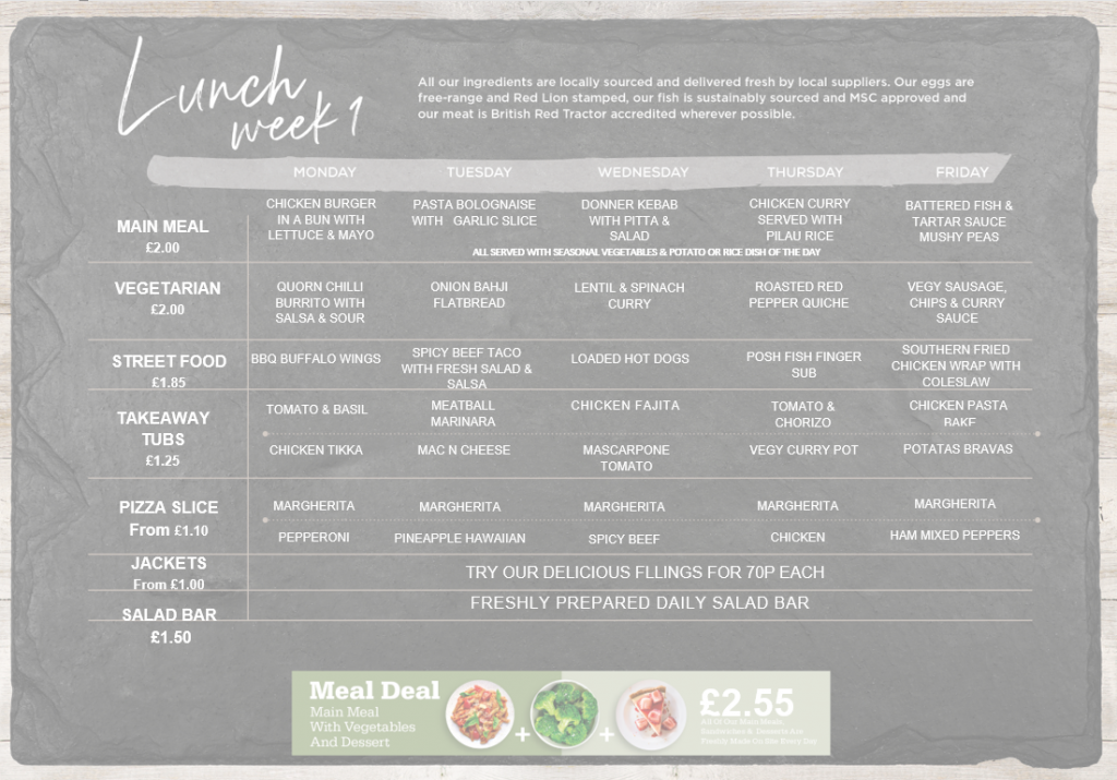 School Dinners Sandbach Highschool