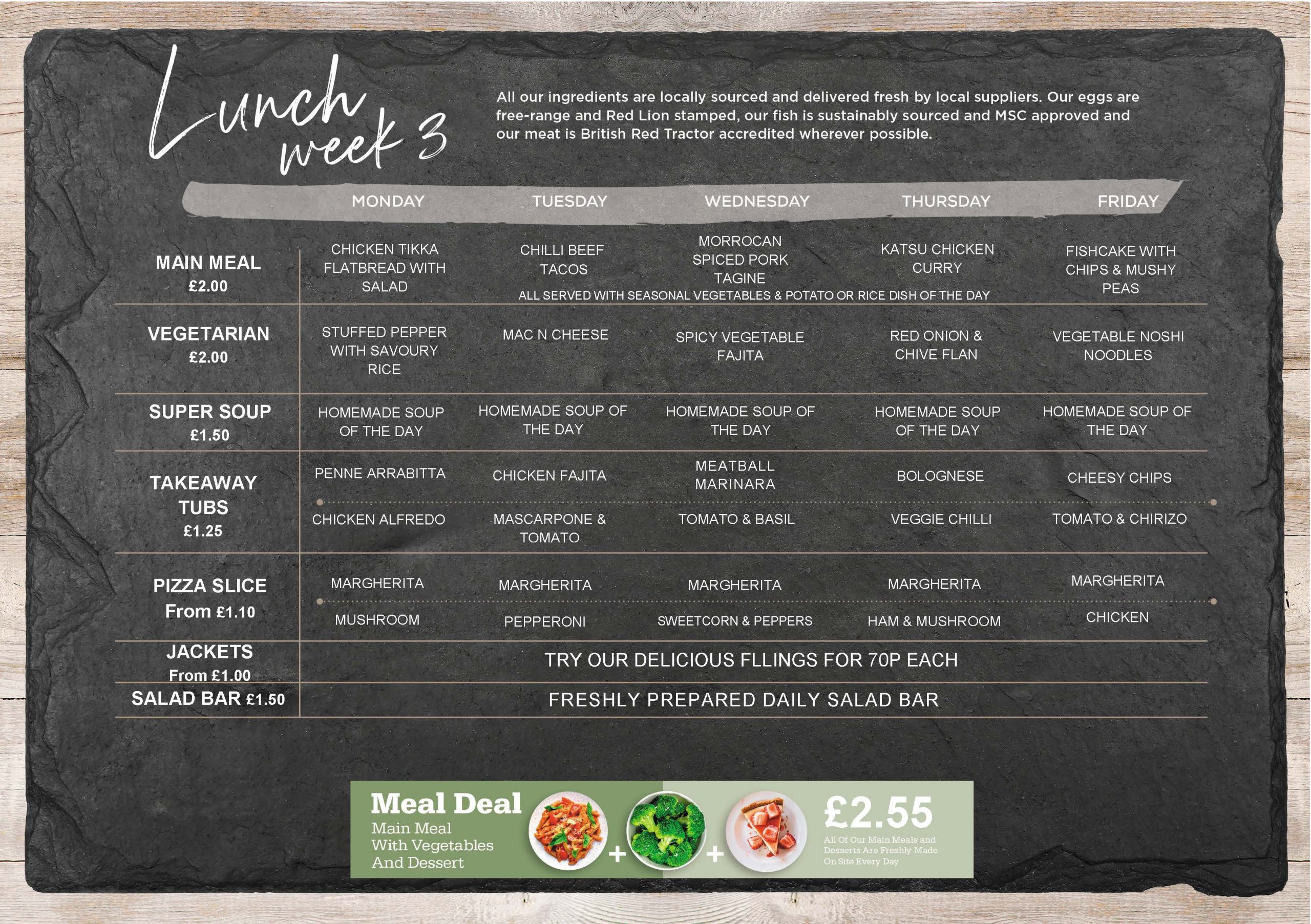 School Dinners Sandbach Highschool