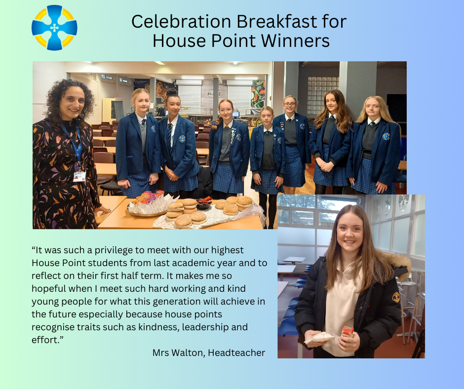 Celebration Breakfast for House Point Winners